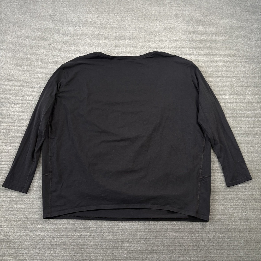 Lululemon Shirt Women‎ S Black Long Sleeve Tunic Crew Neck Athleisure Gym